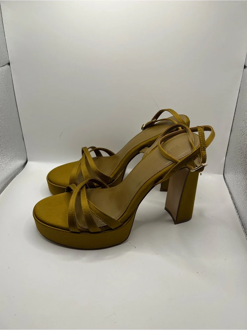 Steve Madden olive Platform Block Heel Sandals